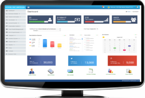 ERP Cloud Software admin dashboard
